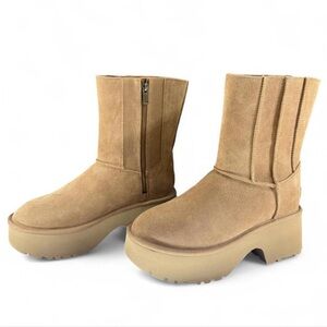 UGG Women’s Platform Classic Twin Seam New Heights Chestnut Brown Size 11 NWOB